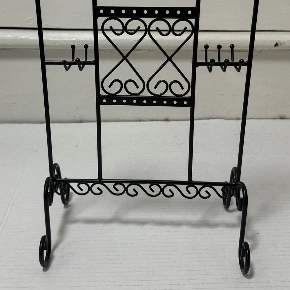 Black Metal Jewelry Accessories Organizer‎ Stand